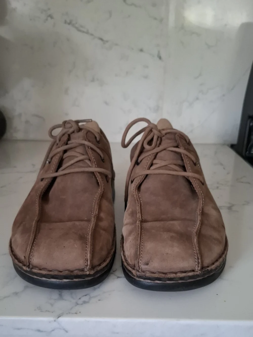 Finn Comfort Comfortable Men's Brown Lace-Up Casual Shoes